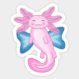 Butterfly Axolotl Sticker